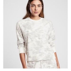 Athleta Farallon Printed Crewneck Sweatshirt